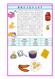 English Worksheet: breakfast