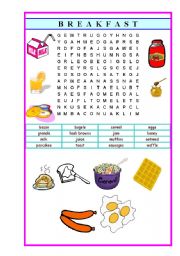 English Worksheet: breakfast