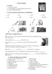 English Worksheet: The Secret Garden