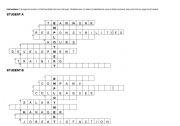 English worksheet: Employment words- pairs crossword