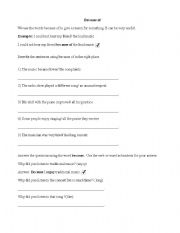 English Worksheet: Simple Because and Because of Practice
