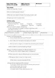 English Worksheet: Lesson n6 Unit 2(Education):Age or?