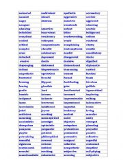 English Worksheet: tone scale