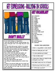 GET EXPRESSIONS - BULLYING IN SCHOOLS