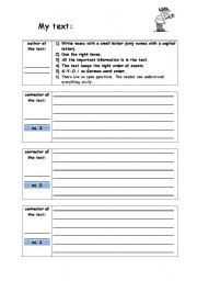 English worksheet: Peer Correction Worksheet