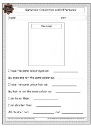 English worksheet: ourselves