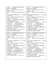 English Worksheet: make and do excercise