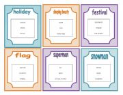 English Worksheet: Taboo Cards Set 5 of 5