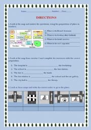 English Worksheet: Directions