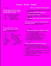 English worksheet: Present Perfect Simple