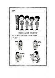 English Worksheet: The Beatles - Cant Buy Me Love (Part 1)