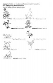 English Worksheet: Hobbies worksheet