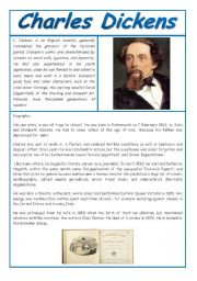 English Worksheet: Charles Dickens