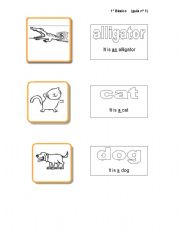 English worksheet: animals