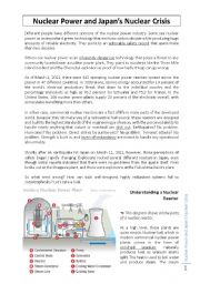 English Worksheet: Nuclear power and Japans nuclear crisis