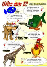 English Worksheet: ANIMAL FACTS (Part 2)