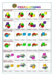 English Worksheet: PREPOSITIONS