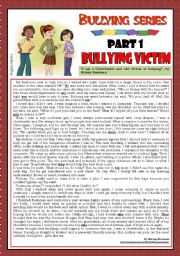 English Worksheet: Bullying series - Part 1 - Bullying victim