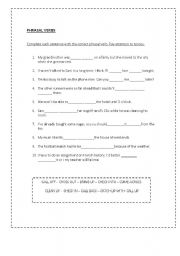 English Worksheet: PHRASAL VERBS