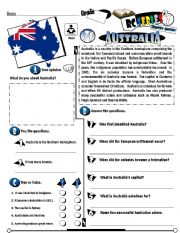 English Worksheet: RC Series_Level 01_Country Edition_71 Australia (Fully Editable)