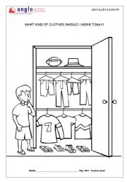 English Worksheet: Clothes 