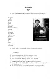 English Worksheet: The illusionist - I part