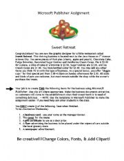 English Worksheet: sweet Treats 