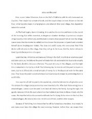 English Worksheet: The famour story of Kino and the pearl