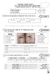 English Worksheet: used to/could_couldnt/simple past tense