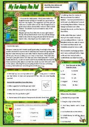 English Worksheet: My Far Away Pen Pal