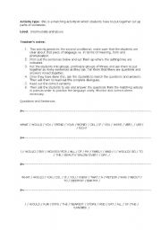 English Worksheet: 2nd conditional matching activity