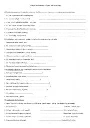 English Worksheet: Auxiliaries