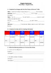 English Worksheet: Past simple