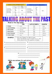 Talking about the past - Verbs to Be and to Have