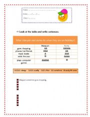 English worksheet: Frequency Adverbs 