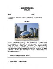 English worksheet: Chicago