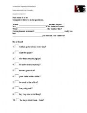 English Worksheet: past tense