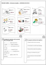 English Worksheet: present simple - 3rd person singular