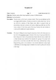 English Worksheet: Warm-up