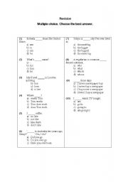 English worksheet: Diagnosis Test