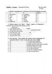 English Worksheet: consolidation exercises