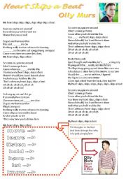 English Worksheet: Heart skips a beat - Olly Murs - song