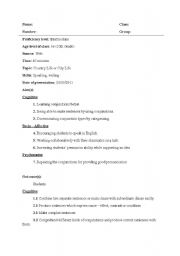 English Worksheet: Country Life or City Life Lesson Plan