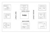 English Worksheet: City Map