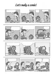 English Worksheet: Create a comic