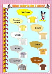English worksheet: Colors part 3