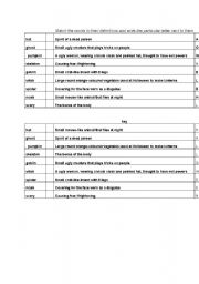 English Worksheet: halloween