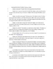 English worksheet: Reading comprehension 