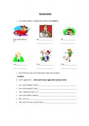 English Worksheet: used to