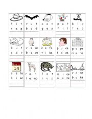 English worksheet: easy phonics 